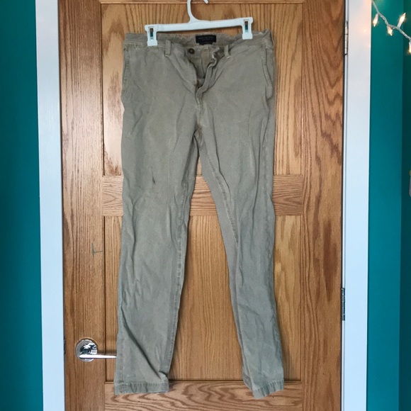AEO 360 Extreme Flex Slim Chino Khaki Pant - Picture 2 of 7